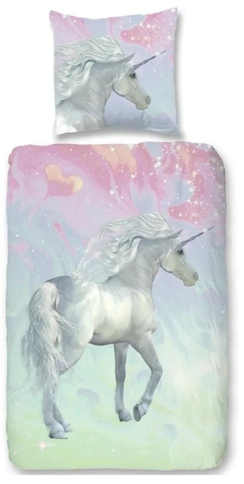 Lenjerie de pat pentru copii din bumbac pur Good Morning Ruleka, 140 x 200 cm