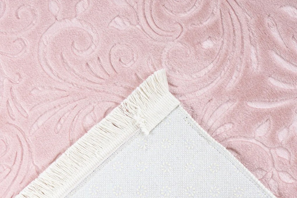 Covor Unicolor Ider, Roz, 120x160 cm - C274-019009