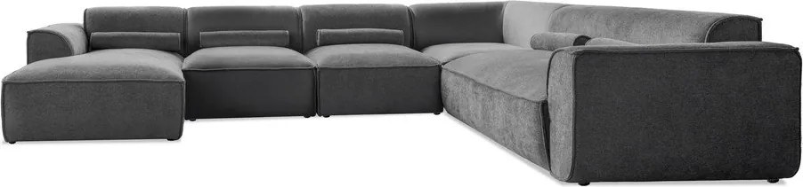 Colțar gri (cu colț pe partea dreaptă/în formă de "U") Flex Felix – Miuform