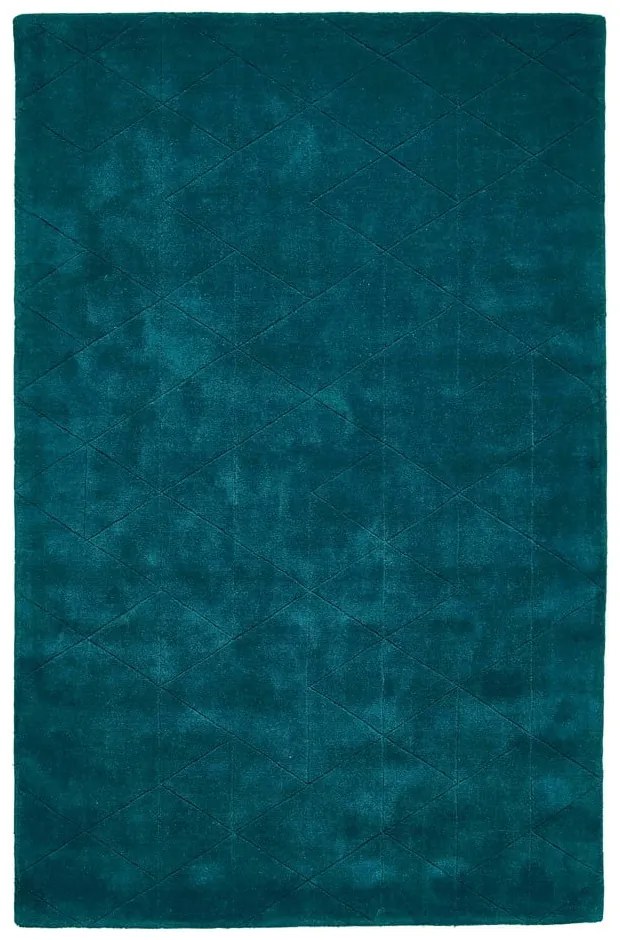 Covor din lână Think Rugs Kasbah, 150 x 230 cm, verde smarald