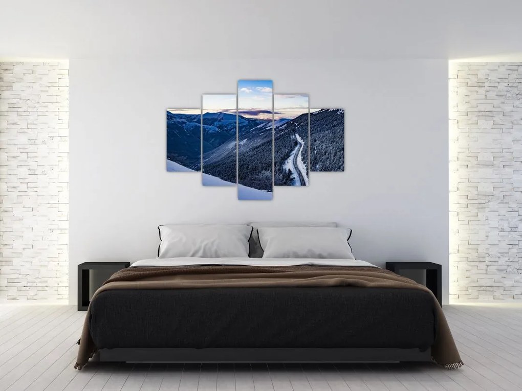 Tablou - Pantă înzăpezită (150x105 cm)