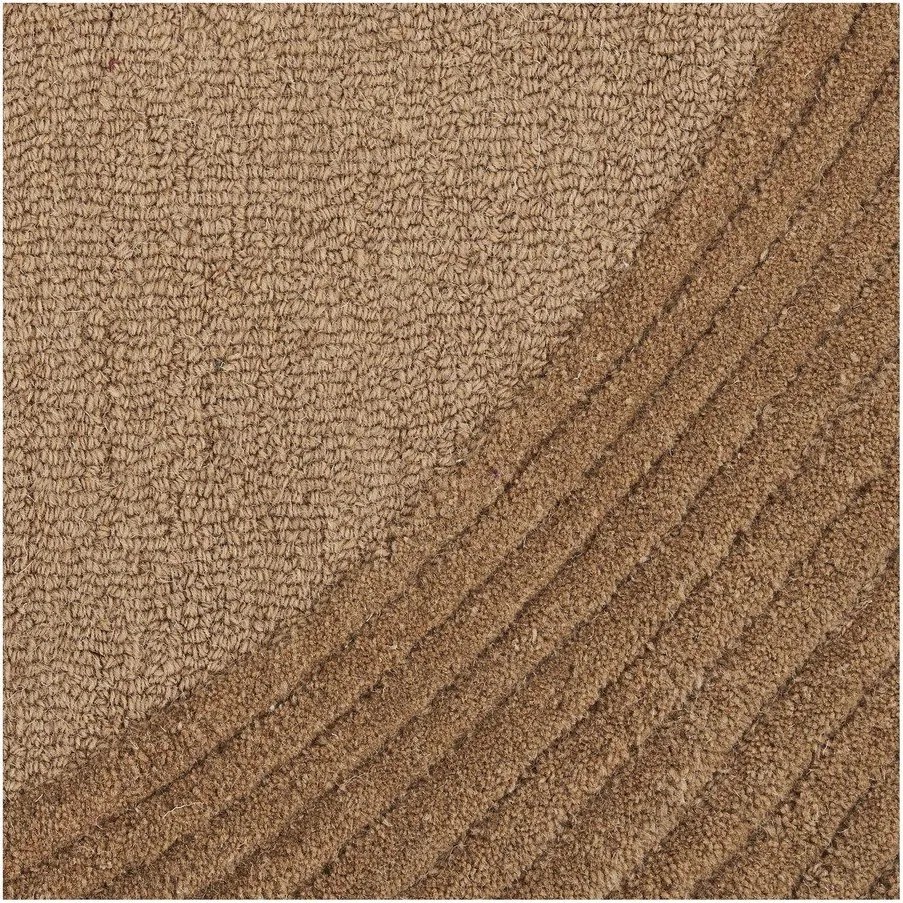 Covor în culoare naturală închisă țesut manual din lână 200x300 cm Pune – House Nordic