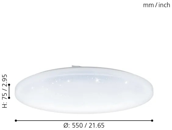 Eglo 98448 - LED Plafonieră FRANIA LED/49,5W/230V