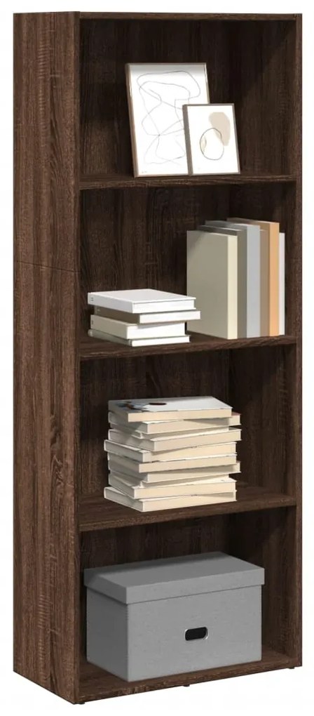 vidaXL Bibliotecă, stejar maro, 60x30x152 cm, lemn prelucrat