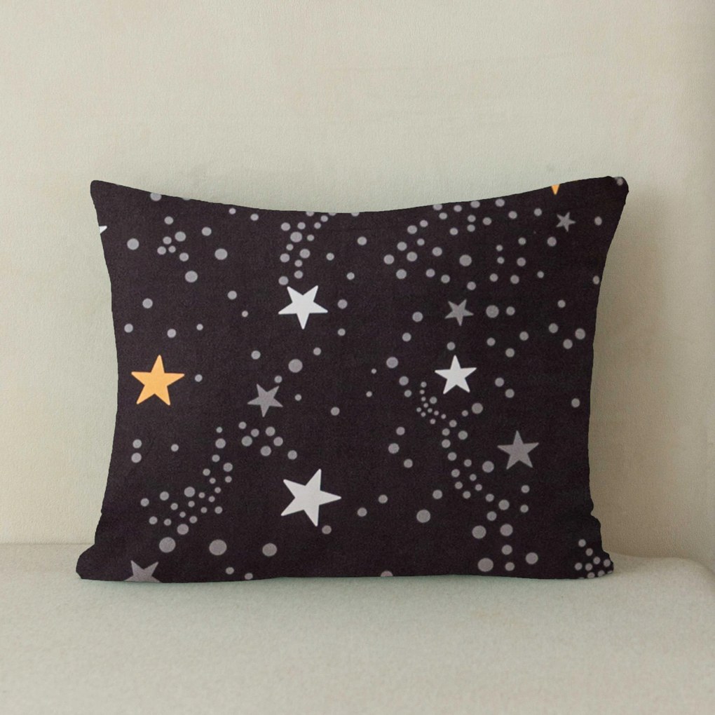 Husa pentru perna din flanel STELLAR 40x50 cm, gri inchis