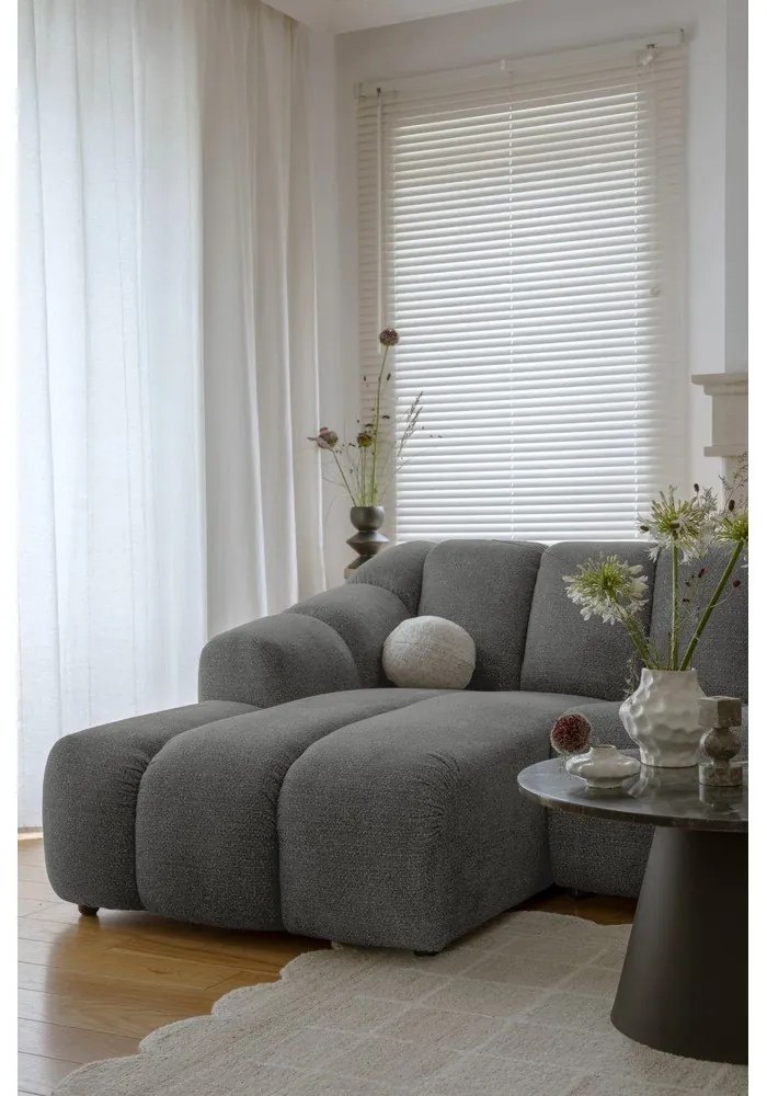 Colțar gri (cu colț pe partea stângă/cu șezlong) Shell – Miuform