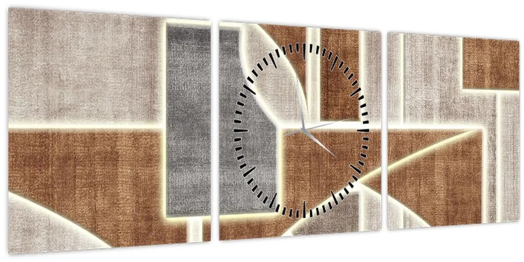 Tablou - Forme (cu ceas) (90x30 cm)