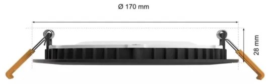 Corp de iluminat LED RGBW dimabil pentru baie Philips Hue SLIM LED/12W/230V IP44