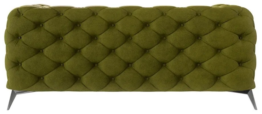 Canapea verde cu tapițerie din catifea 185 cm Chelsea – Ropez