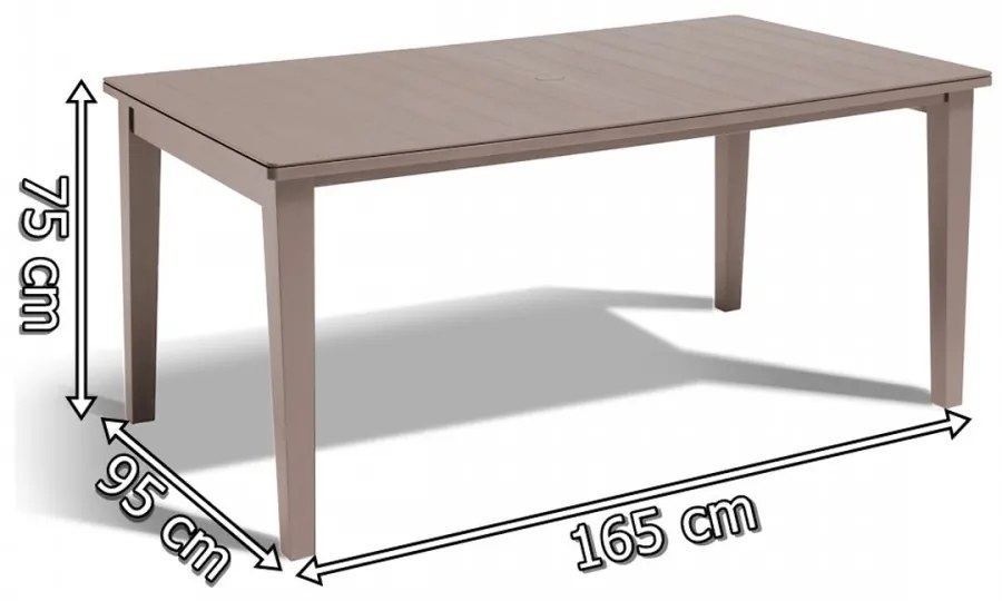 Set mobilier de grădină Futurowa 4+1 cappuccino