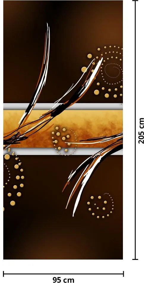 Fototapet pentru ușă - Fluturi abstract (95x205cm)