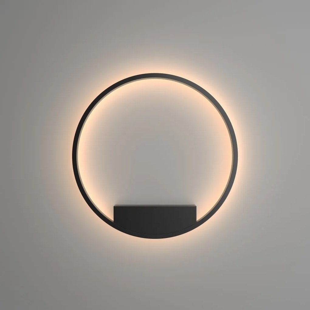 Aplica LED de perete design modern Rim negru 60cm