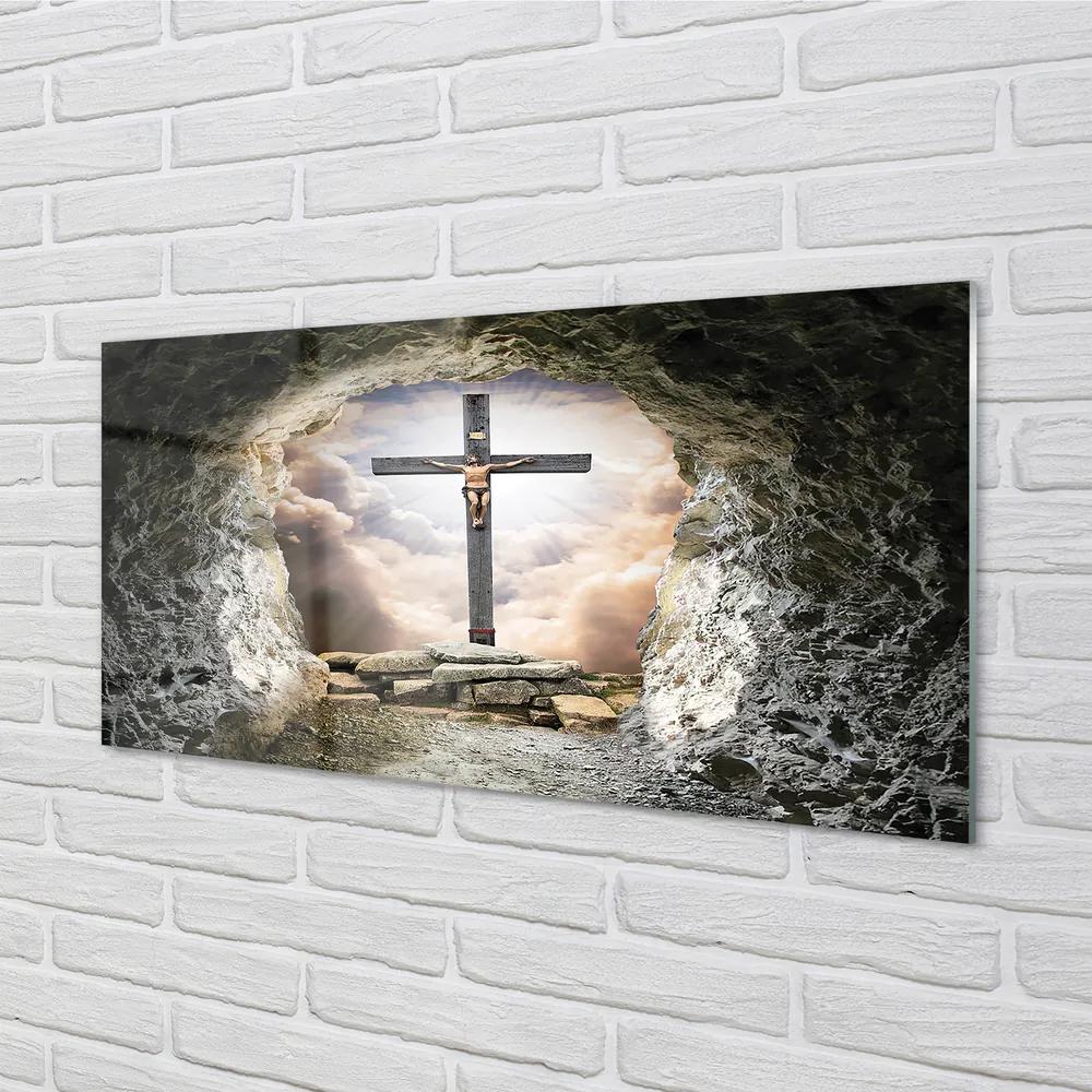 Tablouri acrilice Cave lumina Isus eco