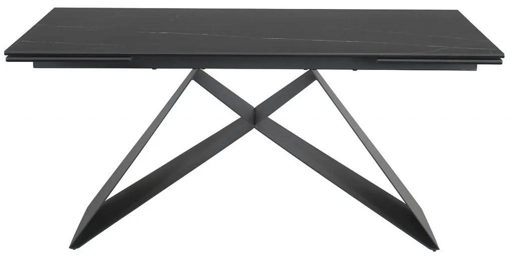 Masa extensibila Westin Ceramic Sahara negru/negru mat L160-240 cm