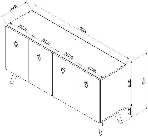 Dulap Vopula (alb + auriu) . 1093475