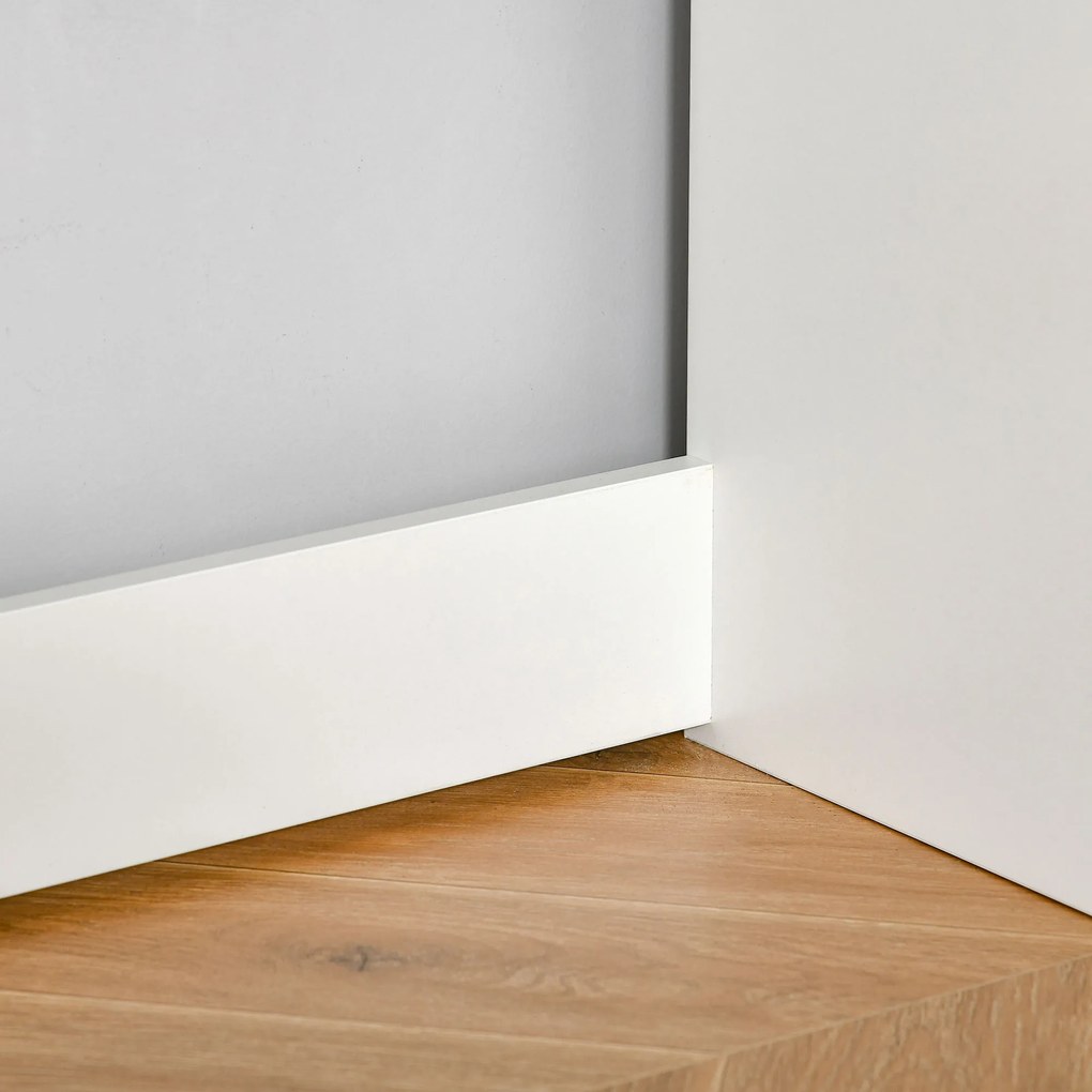 Homcom Birou PC Alb &amp; Stejar 80×45×75 cm – Ideal Dormitor sau Acasa | Aosom Romania