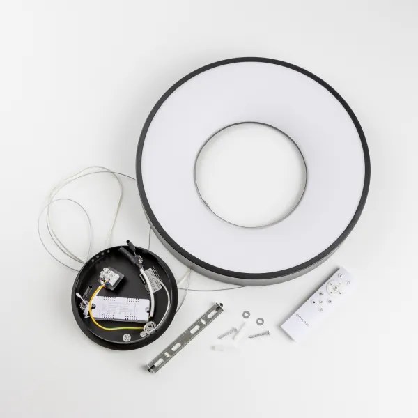 Brilagi - Lustră LED dimabilă suspendată pe cablu FALCON II LED/67W/230V Ø 40 cm, neagră + telecomandă