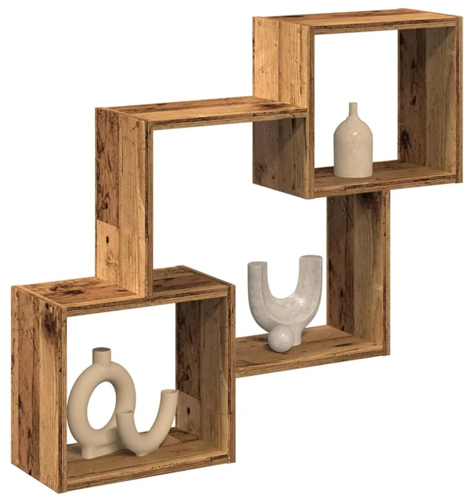 vidaXL Dulap de perete, lemn vechi, 78x18x71 cm, lemn prelucrat