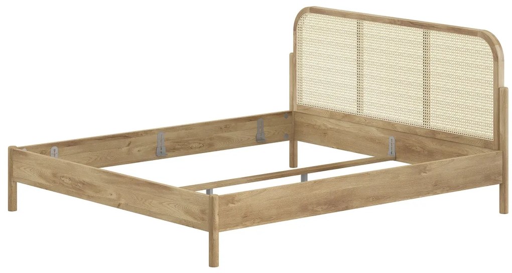 Pat copii pentru camera copil OLIVE 180 X 200 CM STEJAR RATTAN