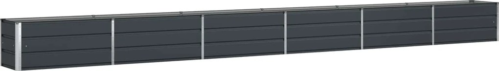 vidaXL Jardinieră Antracit 480 x 50 x 45 cm Oțel Galvanizat