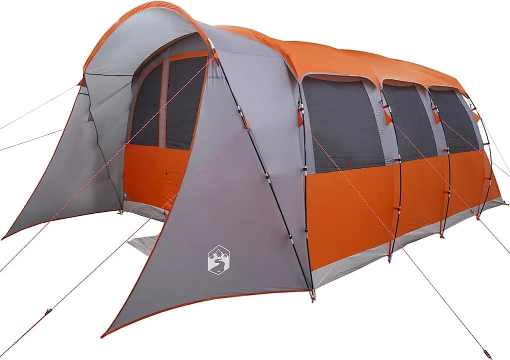 vidaXL Cort de Familie Gri și Portocalie 576 x 325 x 213 cm