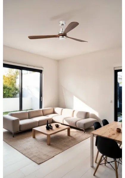 Ventilator LED de tavan FARO 33463DC LANTAU LED/12W/230V d. 168 cm + telecomandă