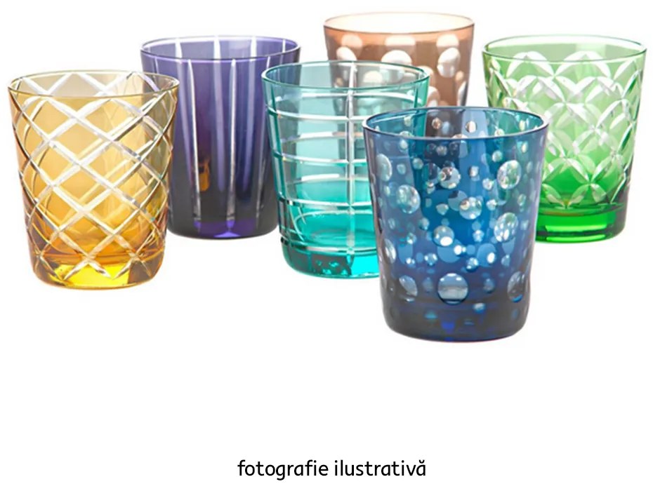Pahare de apa, set de 6, 390 ml, mix de culori, GAIRA TIP 4