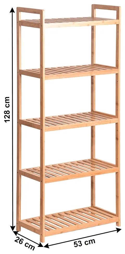 Zondo Raft 5-rafturi Andor TYP 3 (bambus natural). 1034293