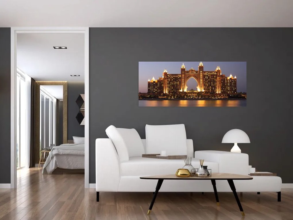 Tablou construcției în Dubai (120x50 cm)