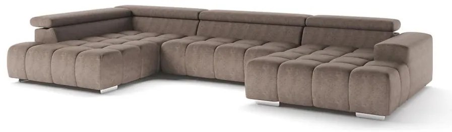 Canapea colțar în formă de U TROPEA stânga, bej