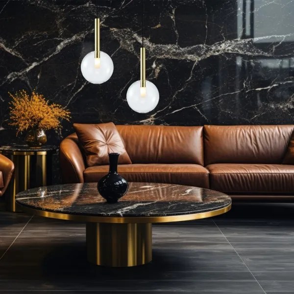 Lustră pe cablu NIKO 1xG9/9W/230V d. 20 cm auriu