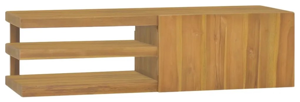 Dulap pentru baie de perete, 110x40x30 cm, lemn masiv de tec