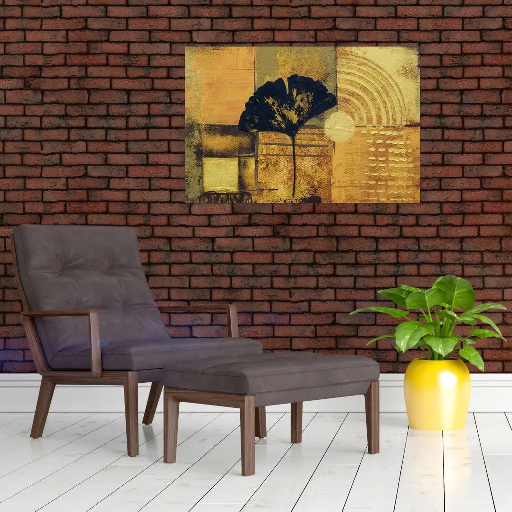 Tablou - Frunza ginkgo (90x60 cm)