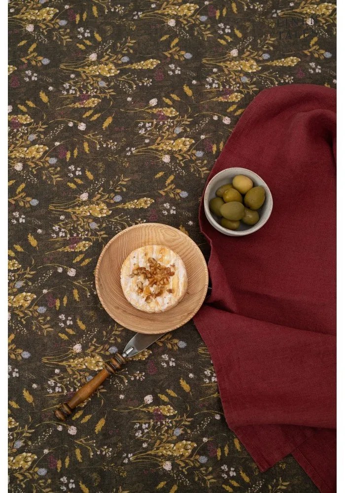 Față de masă din in 140x300 cm Woodland – Linen Tales