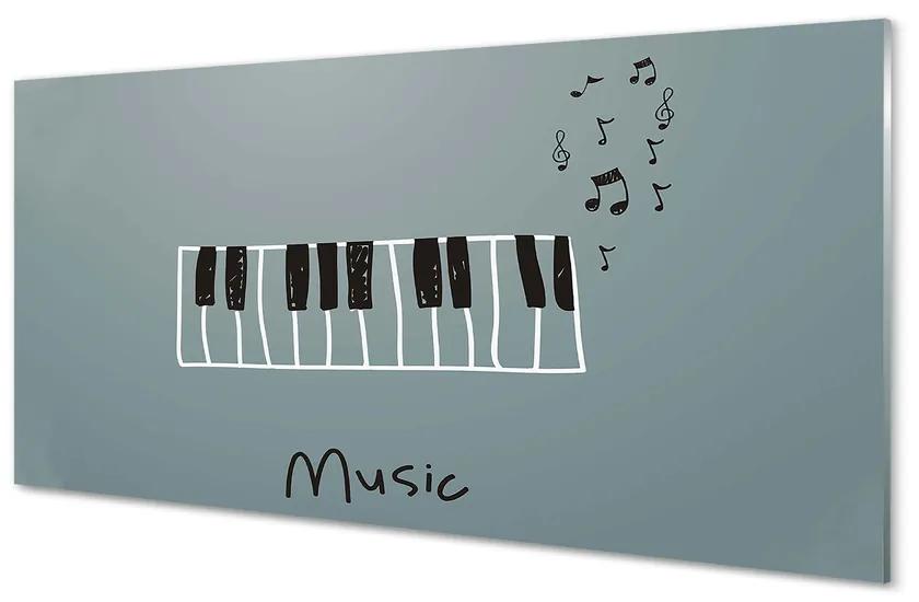 Tablouri acrilice note de pian