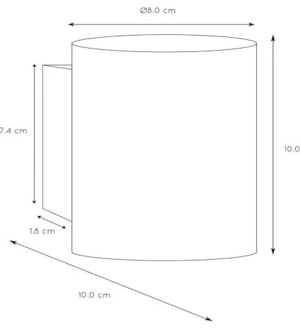 Lucide 23252/01/31 - Aplica perete XERA 1xG9/42W/230V alb