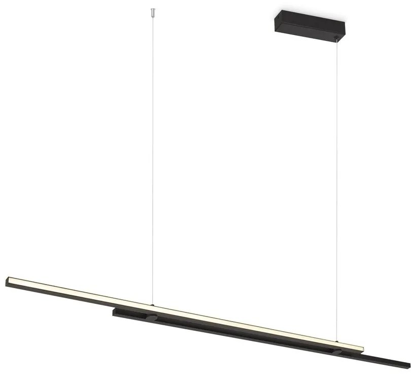 Lustra LED suspendata stil minimalist modern Halo negru