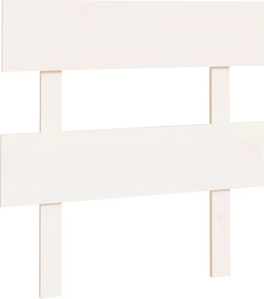 vidaXL Tăblie de pat, alb, 93,5x3x81 cm, lemn masiv de pin
