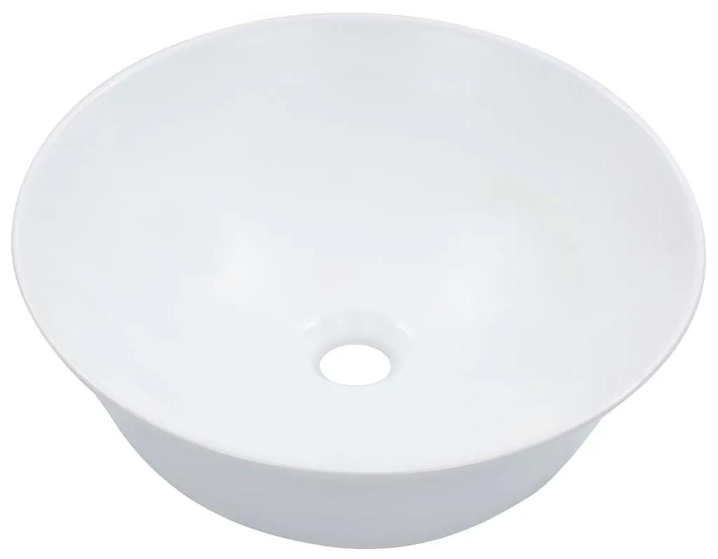 Chiuveta de baie, alb, 41x12,5 cm, ceramica Alb
