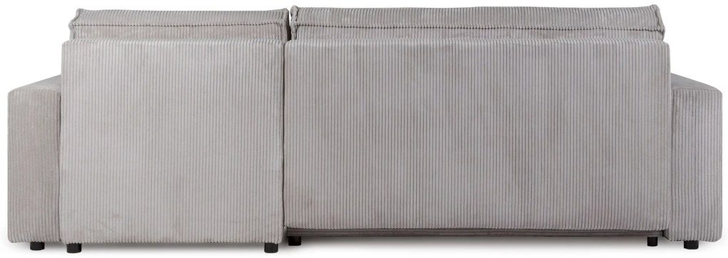 Canapea extensibila cu colt bilateral Culoare Gri Deschis, SMART