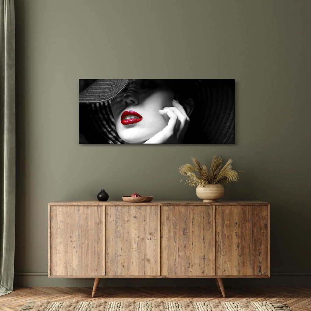 Tablou - Femeie cu pălărie (120x50 cm)