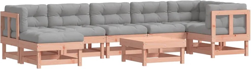 vidaXL Set mobilier de grădină cu perne, 8 piese, lemn masiv douglas