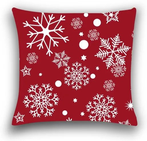 Husa de perna din microfibra SNOWFALL 45x45 cm, rosu