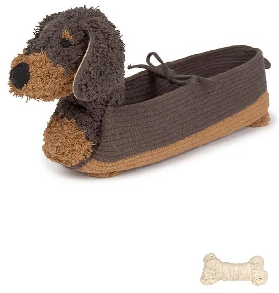 Coș de jucării pentru copii maro închis din material textil 59x16x23 cm Sparky – Lorena Canals