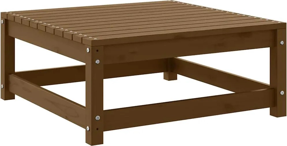 vidaXL Taburet de grădină, maro miere, 70x70x30 cm, lemn masiv de pin