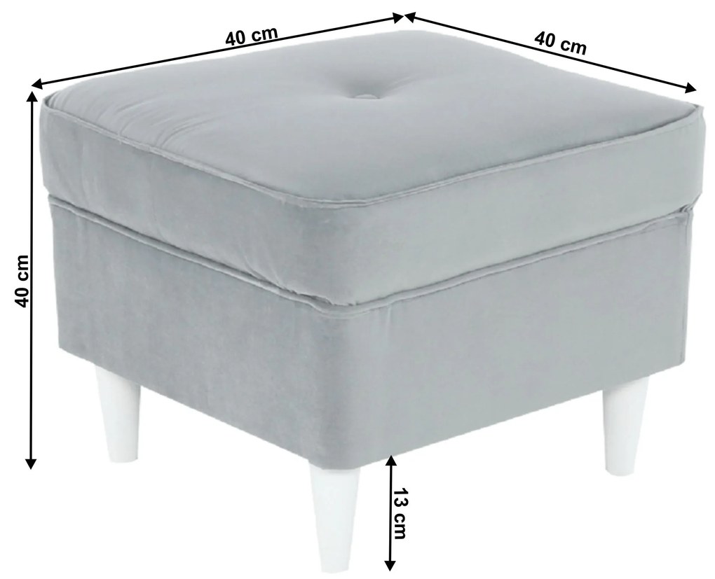 Taburete Repetidas (gri deschis + alb) . 1116495