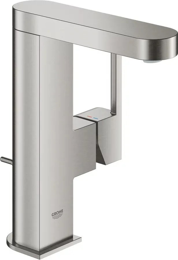 Baterie lavoar monocomanda Grohe Plus M Supersteel crom