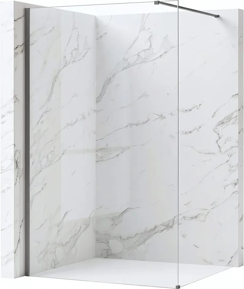 Paravan de dus Rea Flexi Transparent   Titan 80