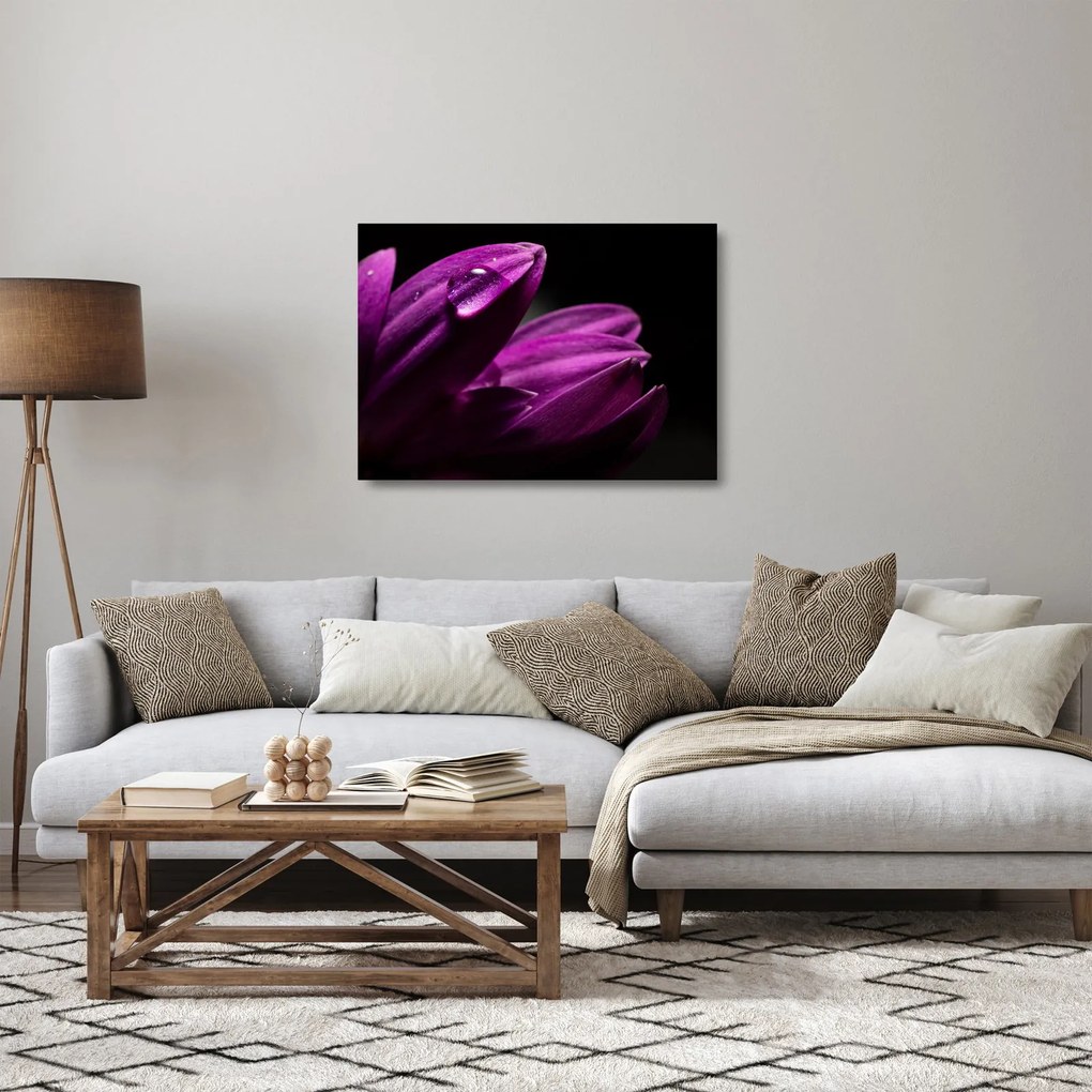 Tablou pe sticlă - Picătura de apă (70x50 cm)