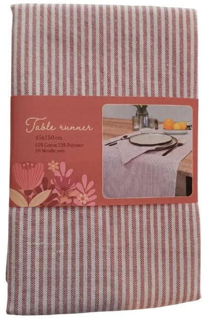 Fata de masa decorativa SHIMORA 45x150 cm - mai multe culori Culoare: Rosu